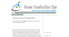 Desktop Screenshot of houseconstructiontips.com