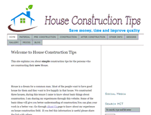 Tablet Screenshot of houseconstructiontips.com
